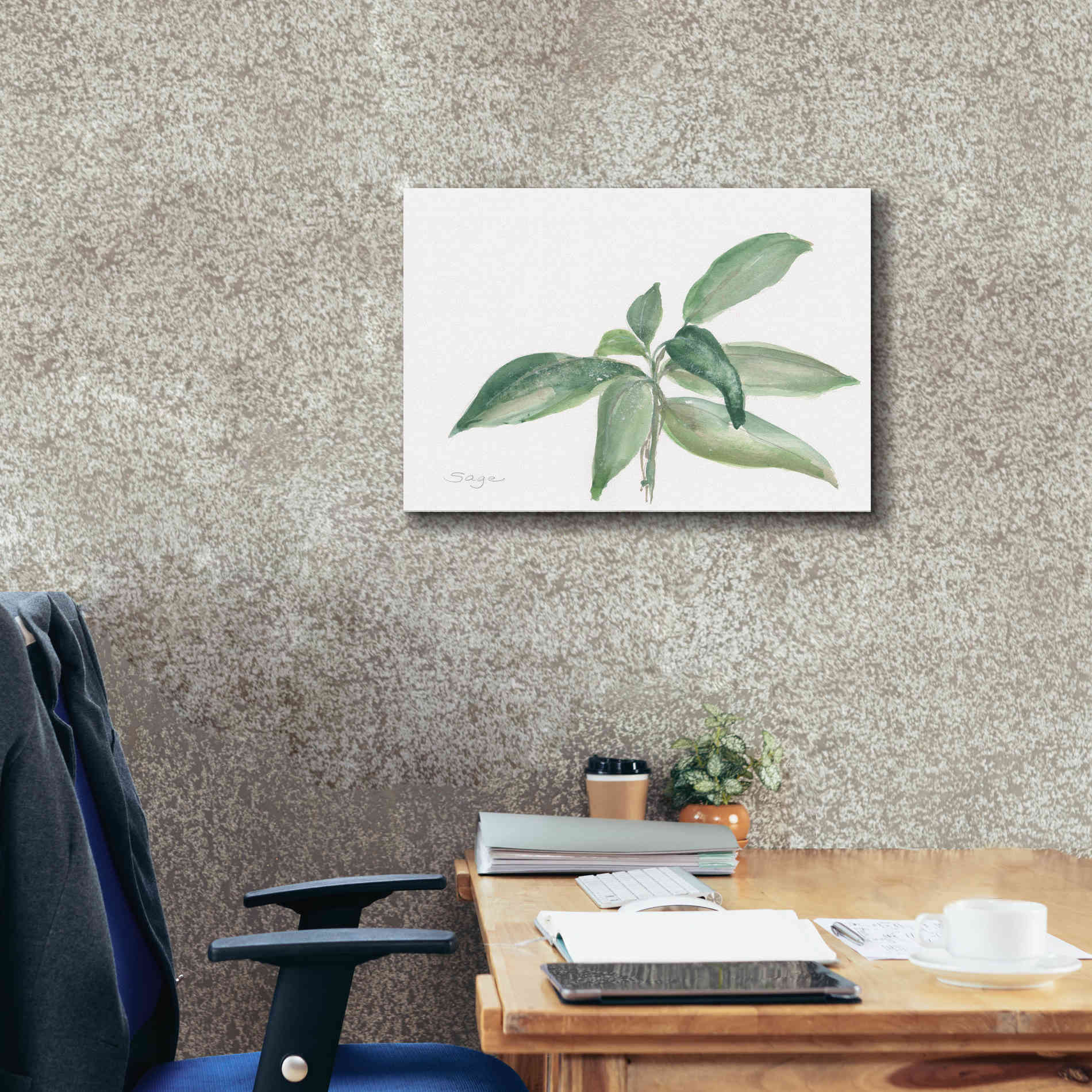 'Sage I' by Chris Paschke, Canvas Wall Art,24 x 20