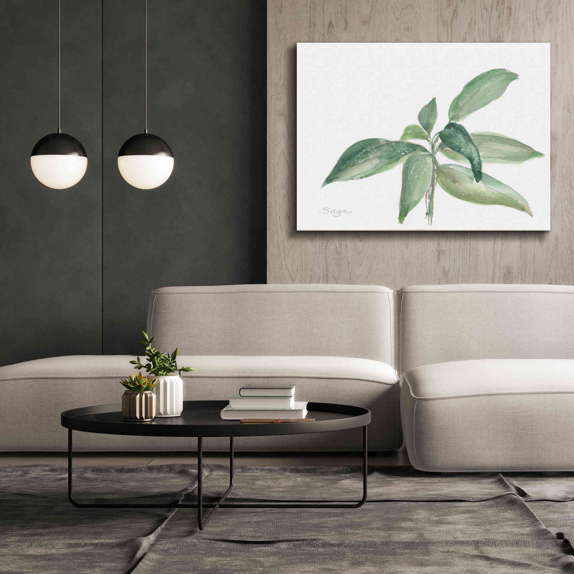 'Sage I' by Chris Paschke, Canvas Wall Art,54 x 40