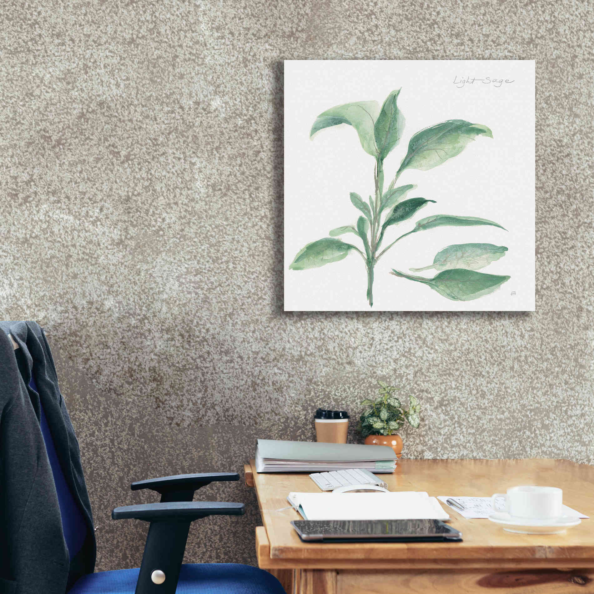 'Sage II' by Chris Paschke, Canvas Wall Art,26 x 26