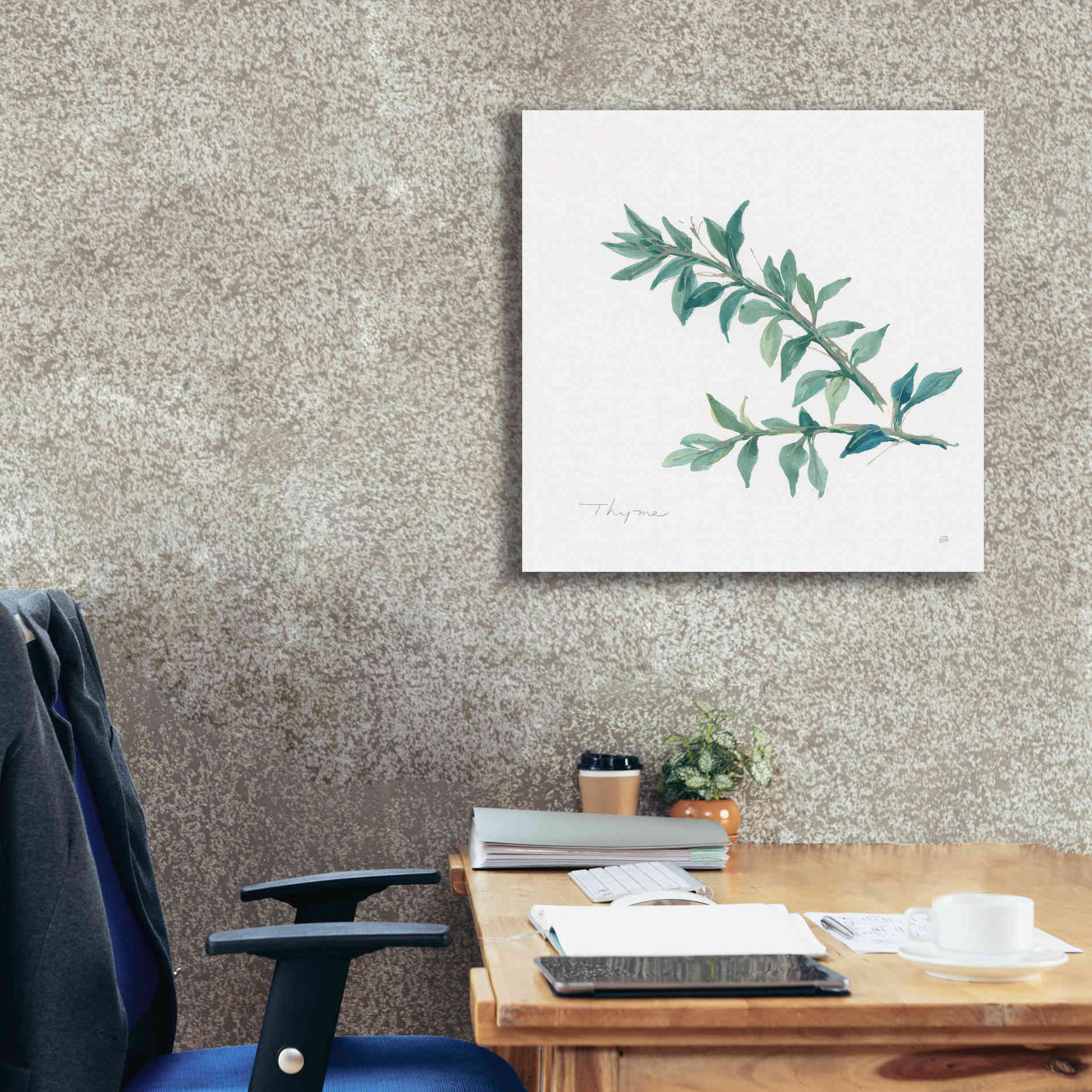 'Thyme' by Chris Paschke, Canvas Wall Art,26 x 26