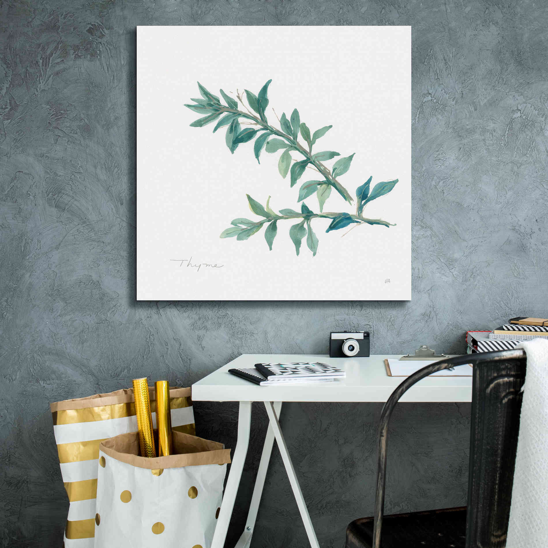 'Thyme' by Chris Paschke, Canvas Wall Art,26 x 26