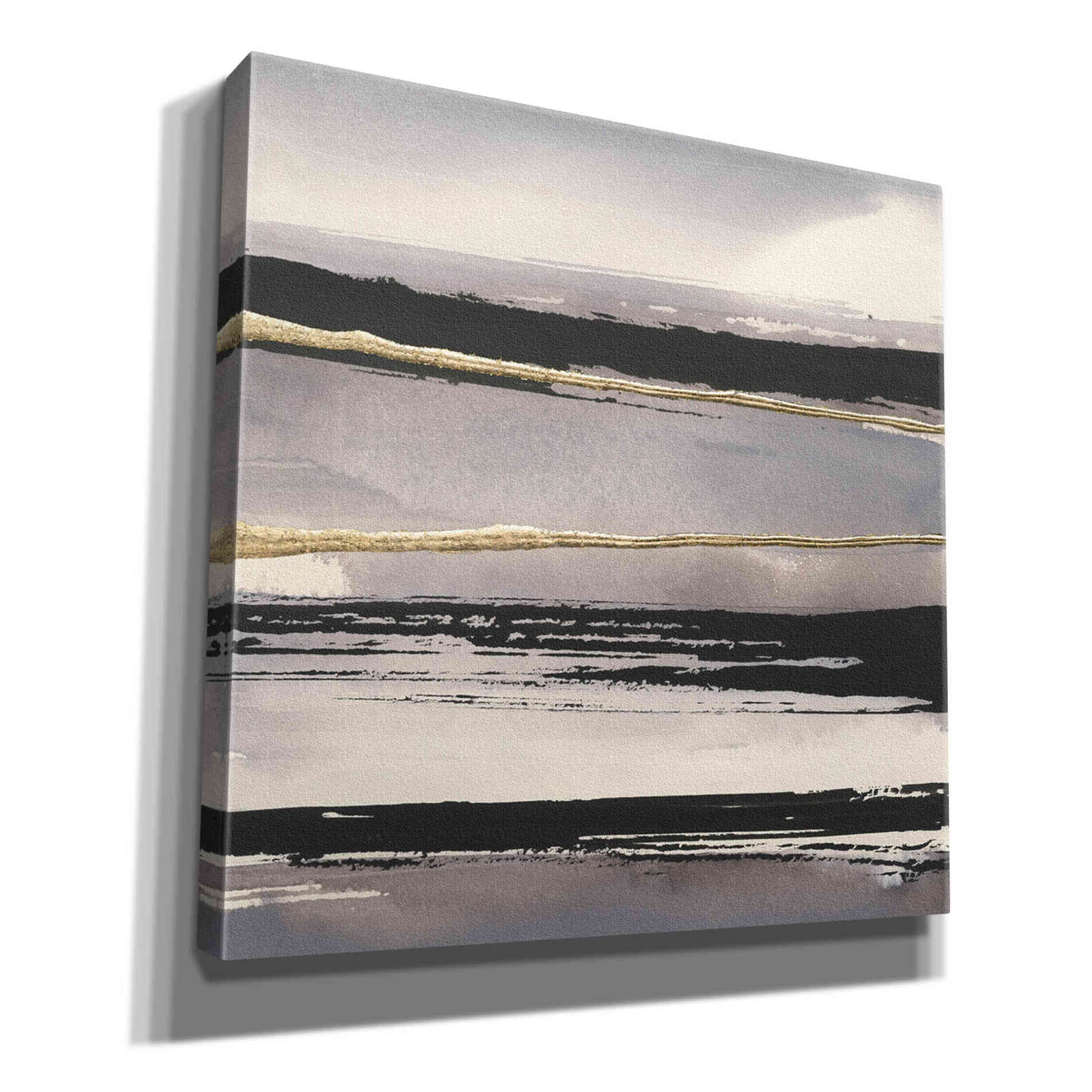 'Gilded Grey I' by Chris Paschke, Canvas Wall Art