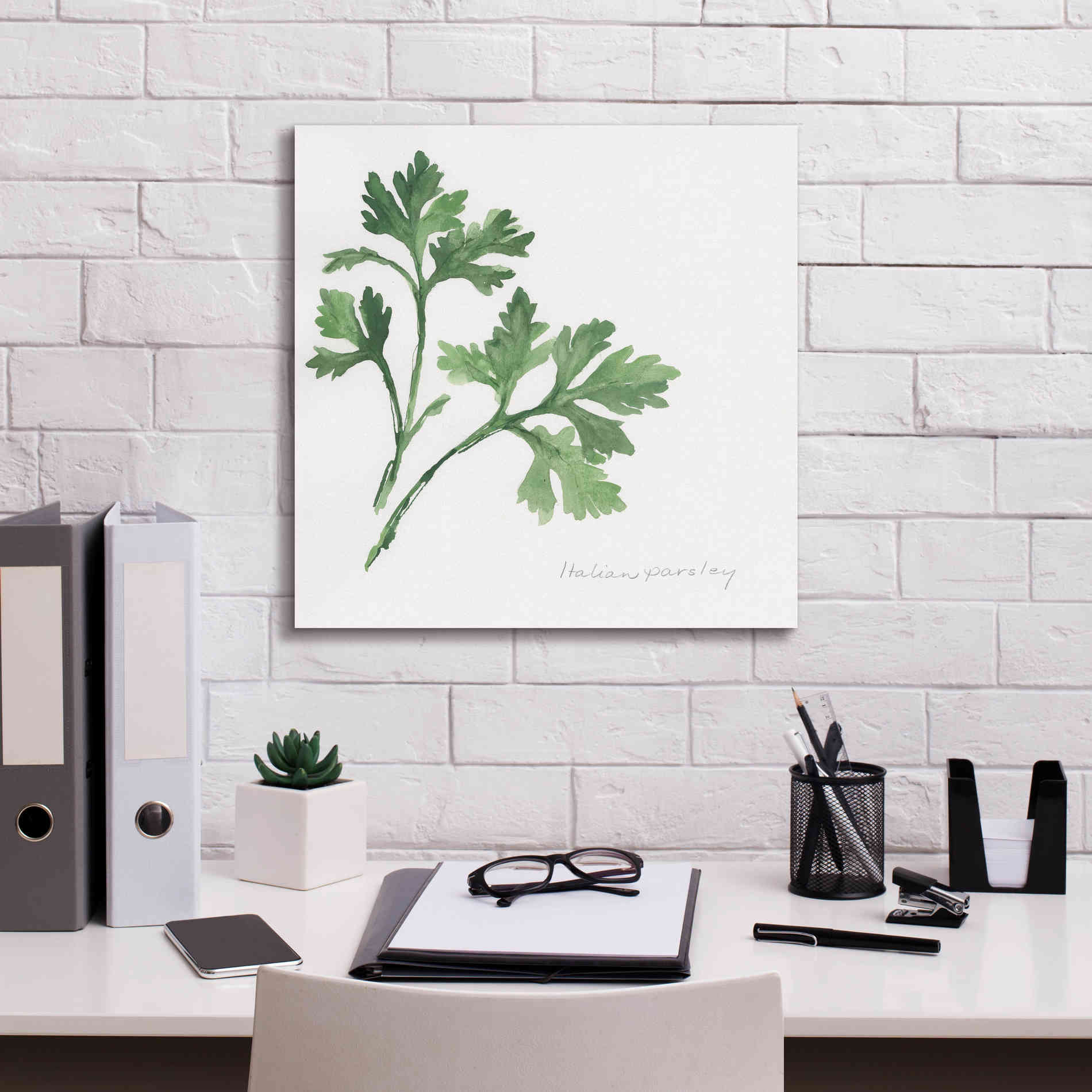 'Italian Parsley' by Chris Paschke, Canvas Wall Art,18 x 18