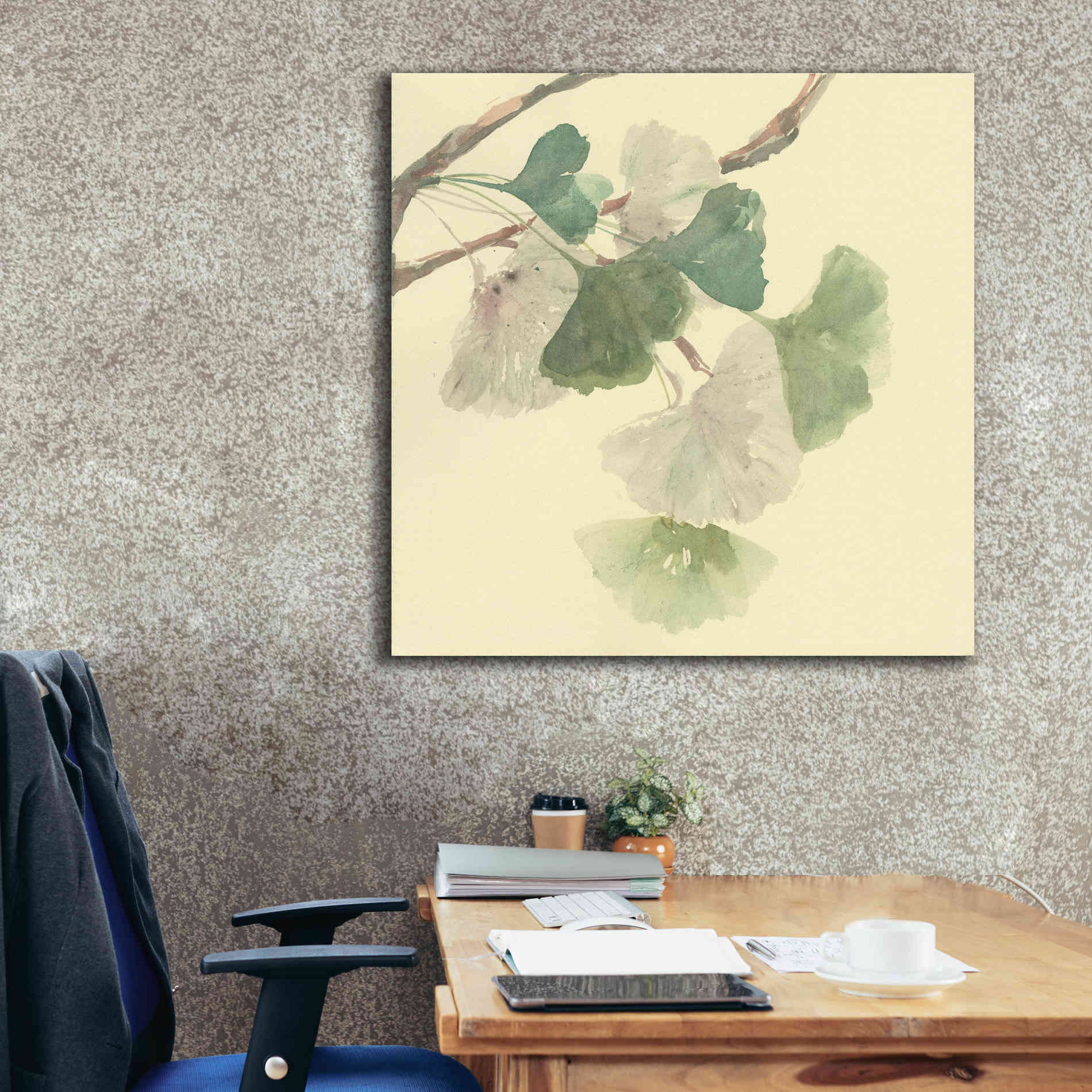 'Gingko Leaves I' by Chris Paschke, Canvas Wall Art,37 x 37