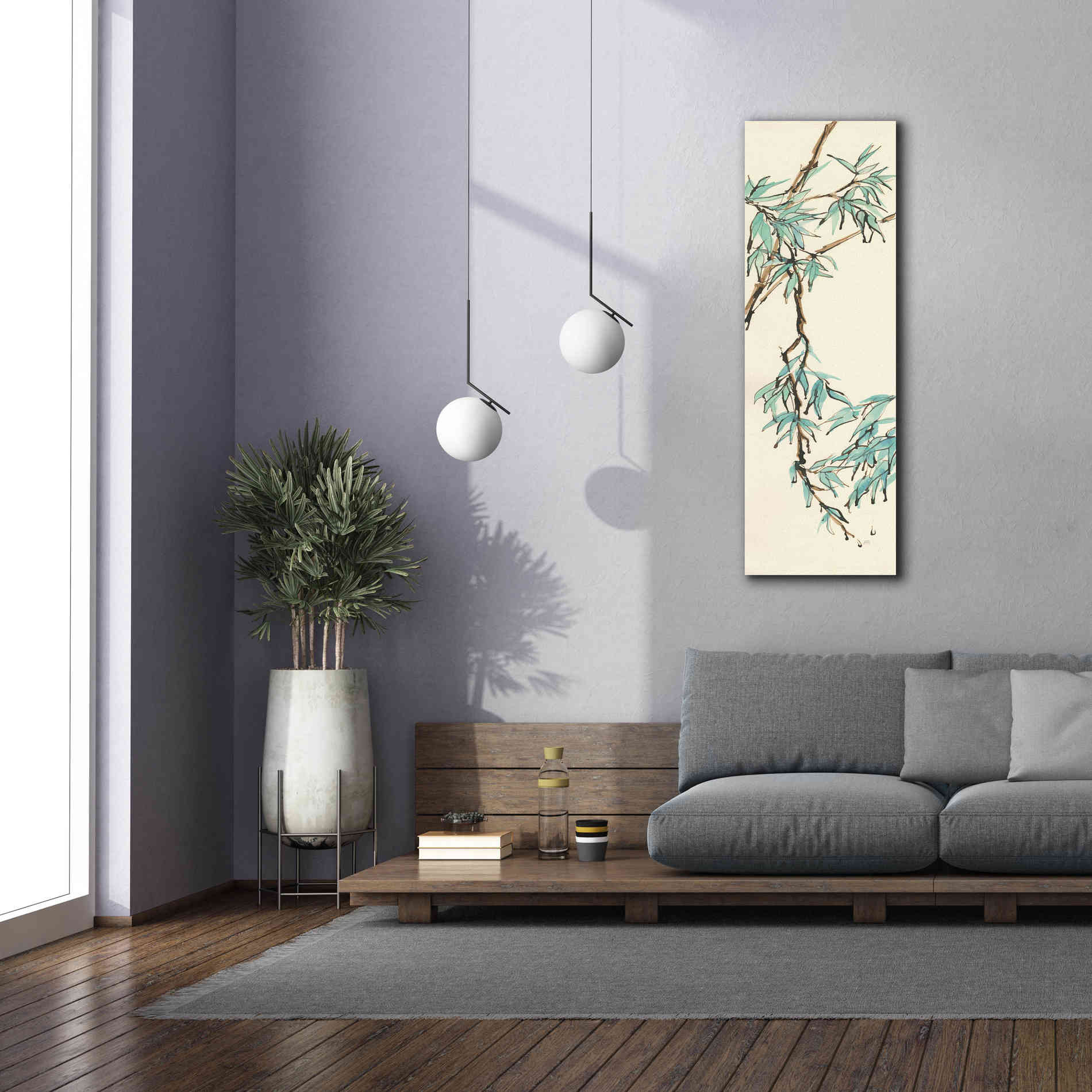 'Summer Bamboo II' by Chris Paschke, Canvas Wall Art,20 x 60