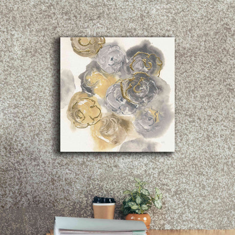 Image of 'Gold Edged Neutral II' by Chris Paschke, Canvas Wall Art,18 x 18