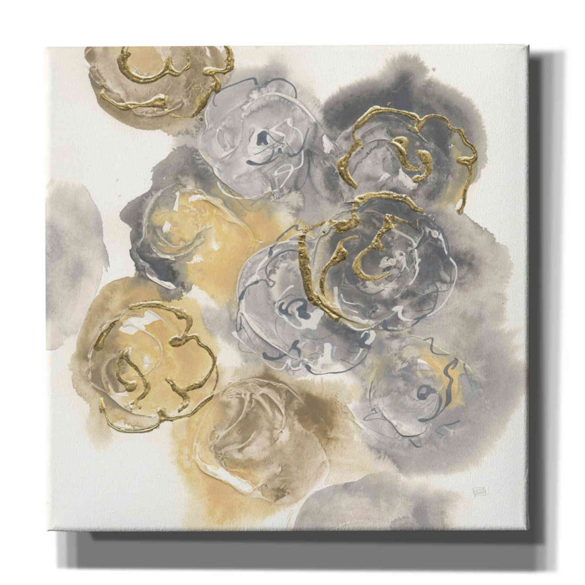 'Gold Edged Neutral II' by Chris Paschke, Canvas Wall Art