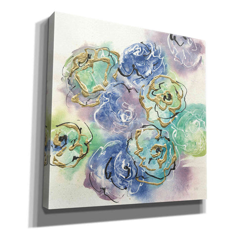 Image of 'Gold Edged Roses I' by Chris Paschke, Canvas Wall Art