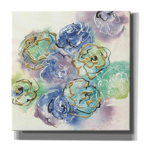 Image of 'Gold Edged Roses I' by Chris Paschke, Canvas Wall Art