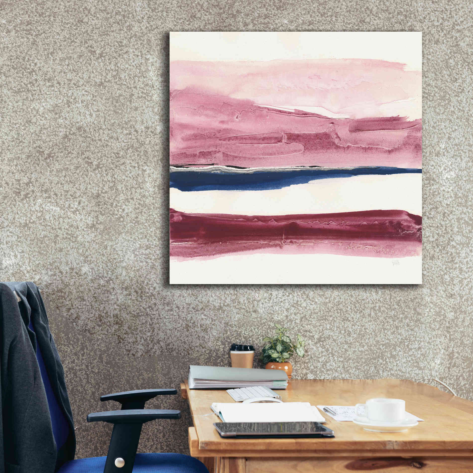 'Patch of Indigo I' by Chris Paschke, Canvas Wall Art,37 x 37