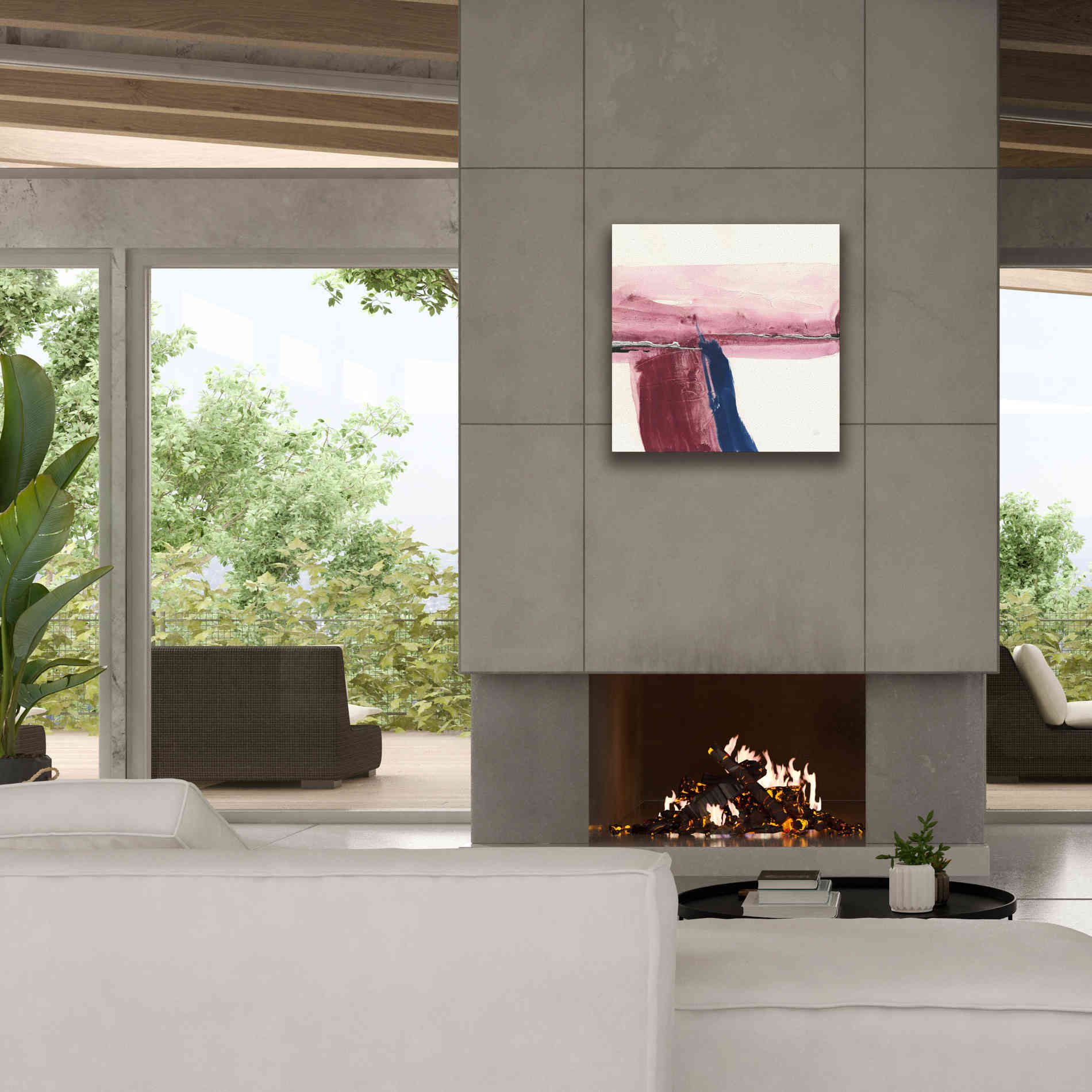 'Patch of Indigo II' by Chris Paschke, Canvas Wall Art,26 x 26