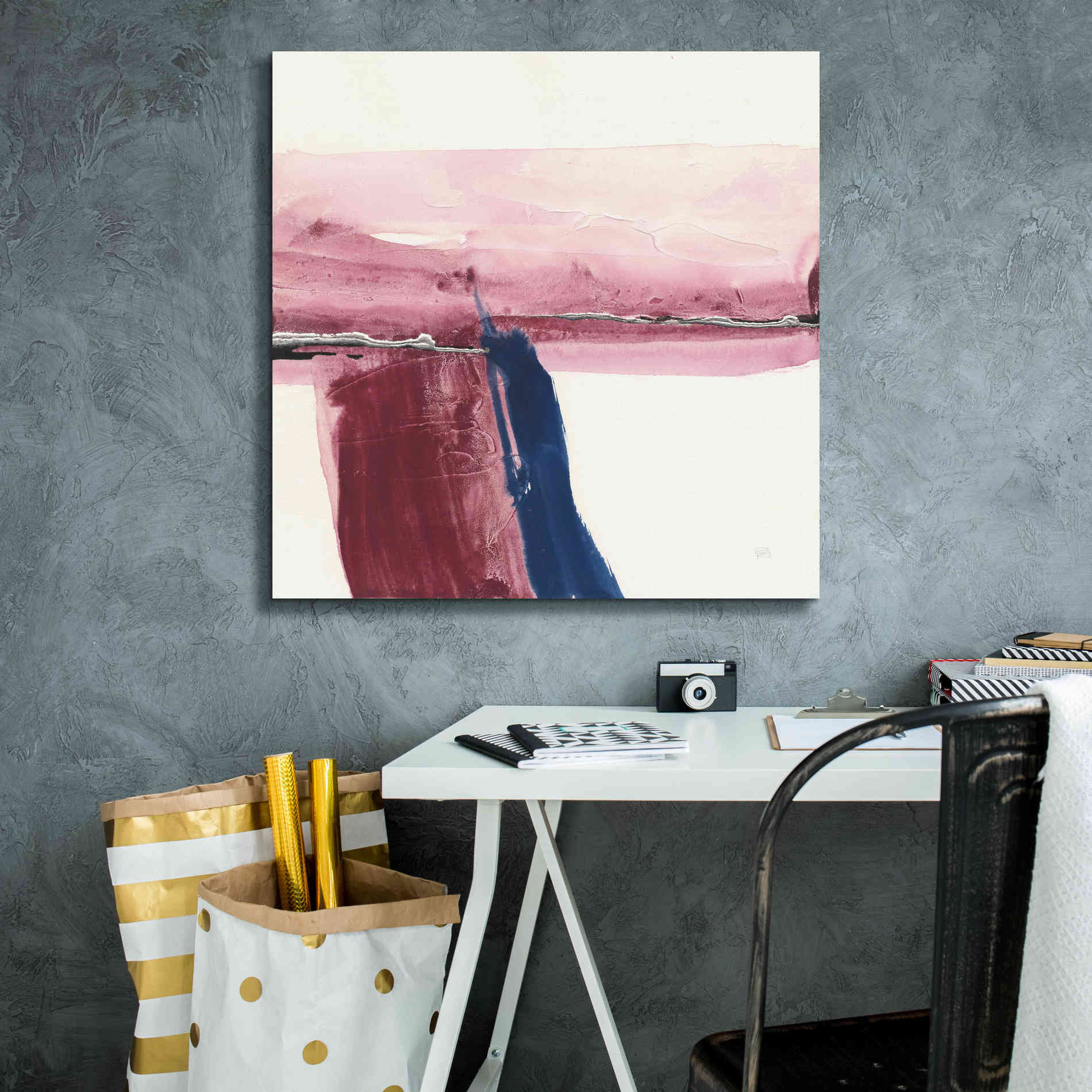 'Patch of Indigo II' by Chris Paschke, Canvas Wall Art,26 x 26