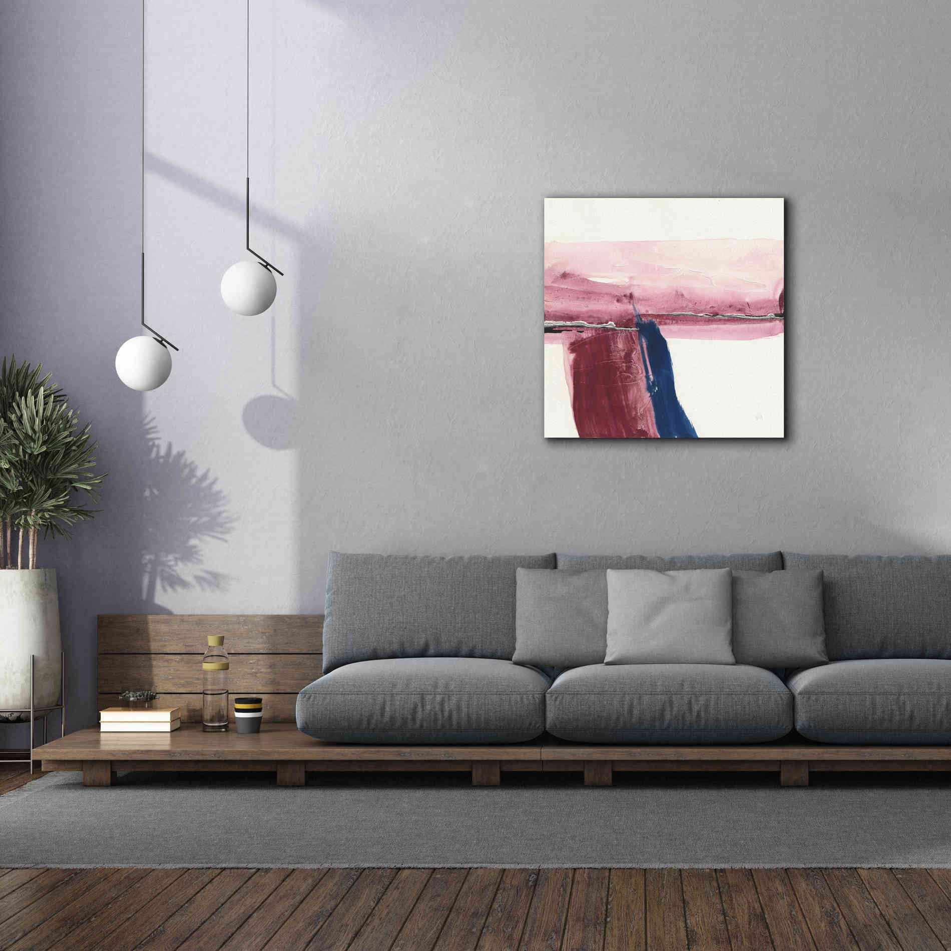 'Patch of Indigo II' by Chris Paschke, Canvas Wall Art,37 x 37