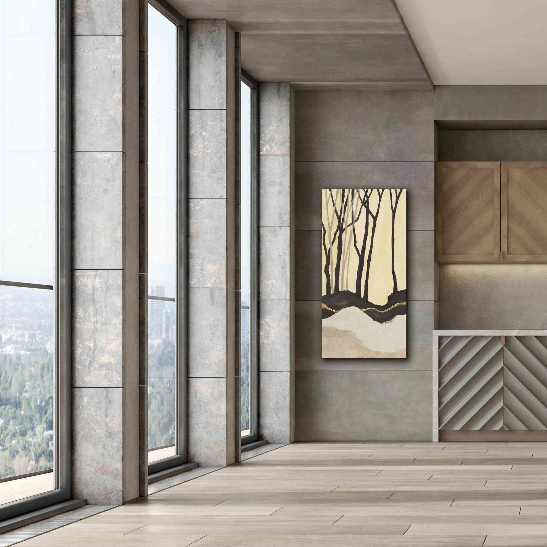 'Silhouette I' by Chris Paschke, Canvas Wall Art,30 x 60