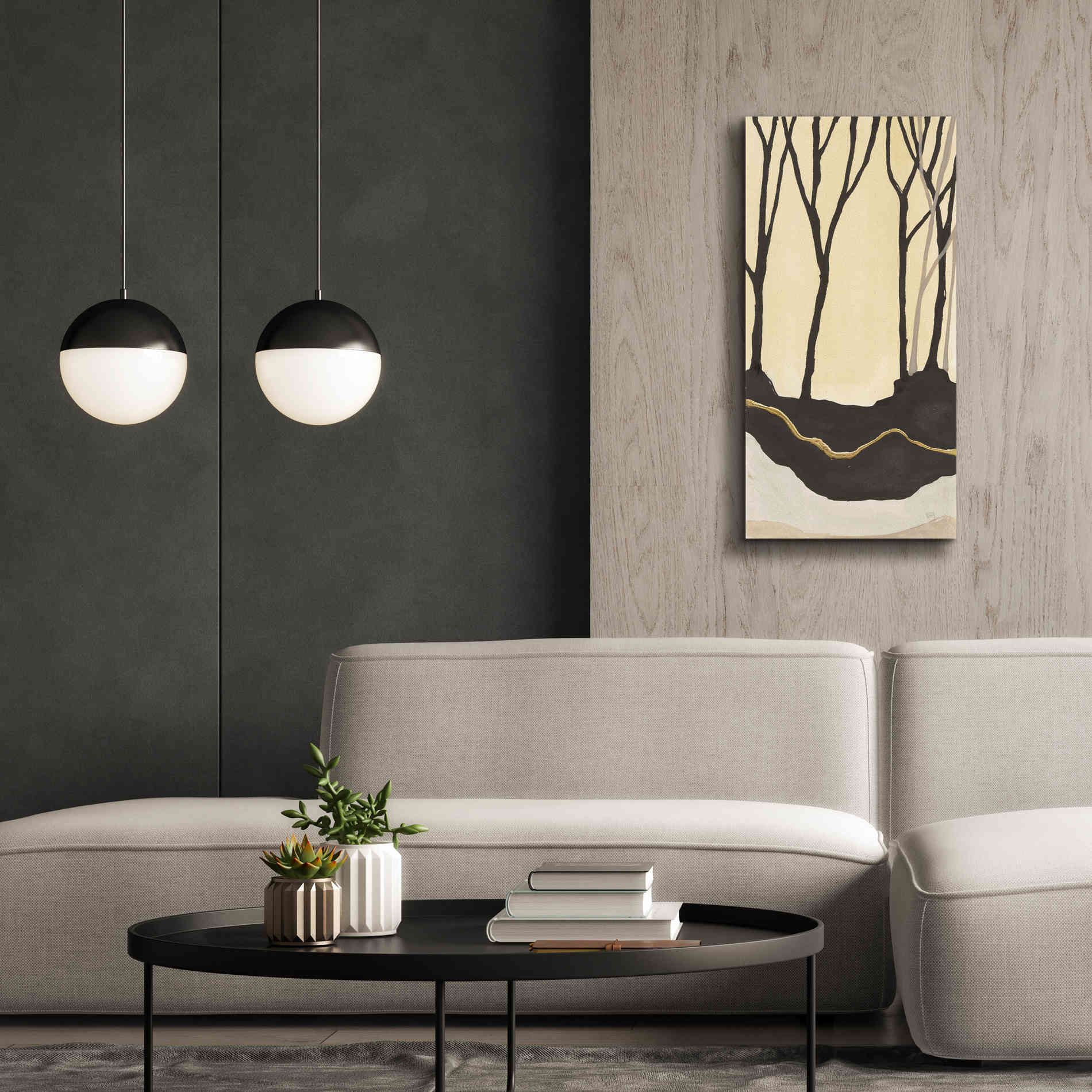 'Silhouette II' by Chris Paschke, Canvas Wall Art,20 x 40