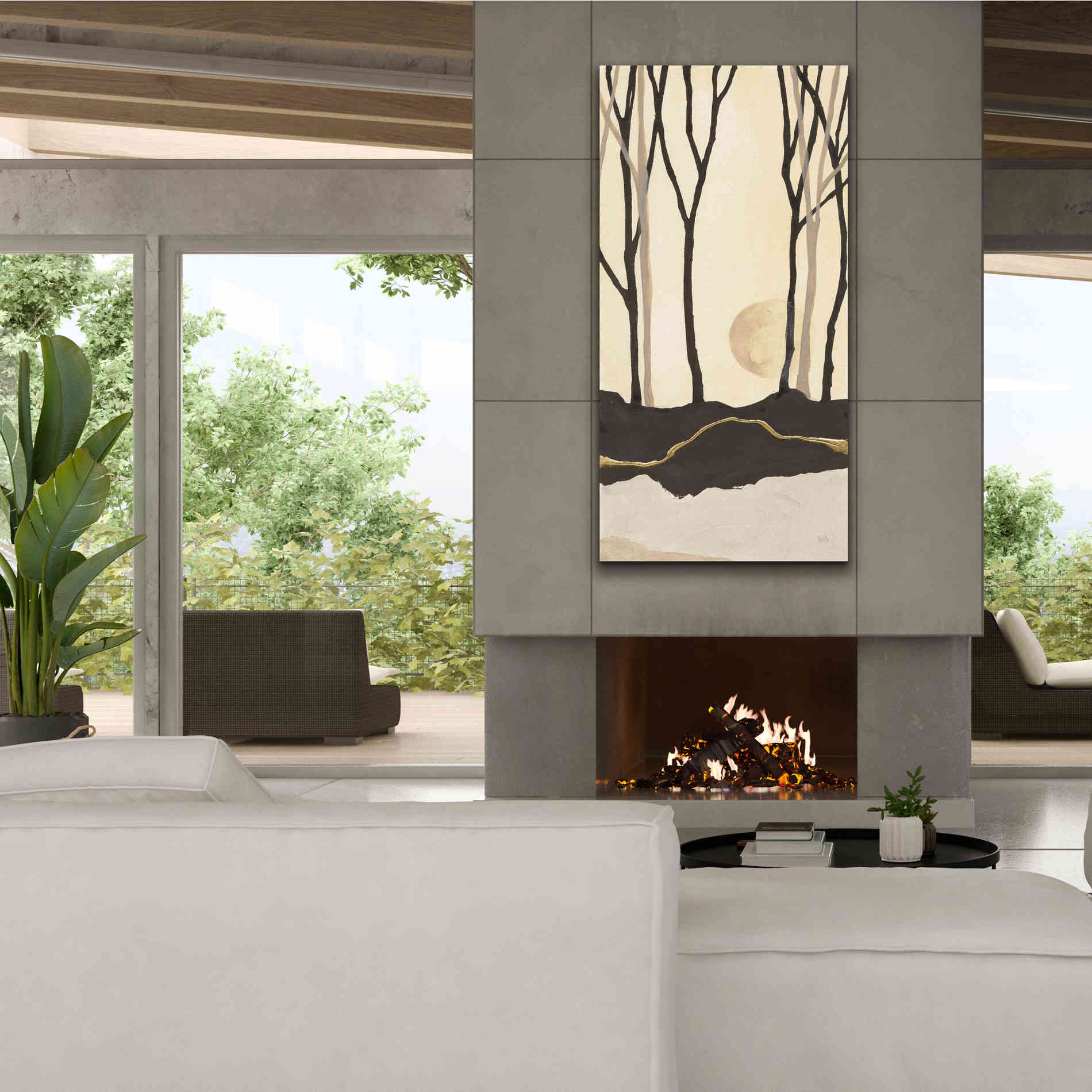 'Silhouette III' by Chris Paschke, Canvas Wall Art,30 x 60