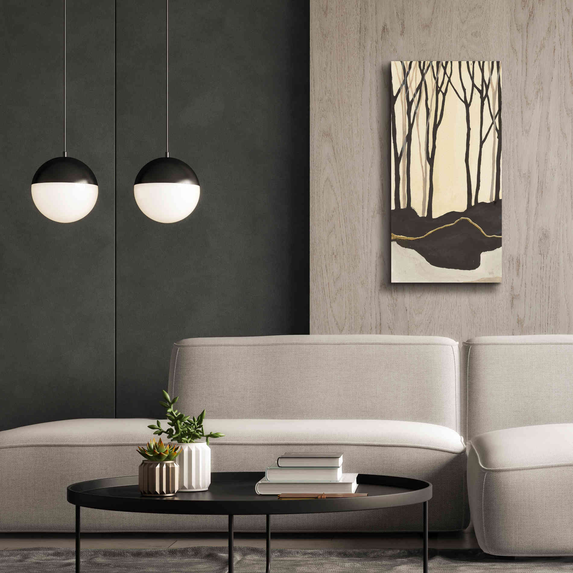 'Silhouette IV' by Chris Paschke, Canvas Wall Art,20 x 40