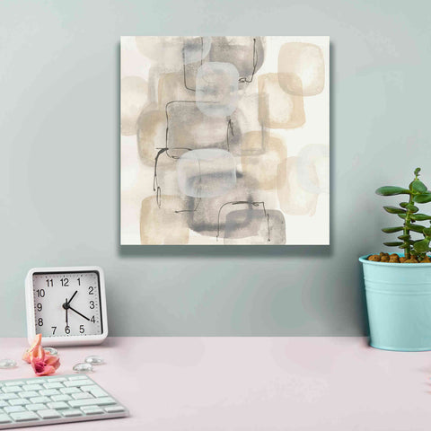 Image of 'Neutral Stacking I' by Chris Paschke, Canvas Wall Art,12 x 12