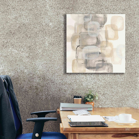 Image of 'Neutral Stacking I' by Chris Paschke, Canvas Wall Art,26 x 26