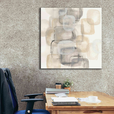 Image of 'Neutral Stacking I' by Chris Paschke, Canvas Wall Art,37 x 37