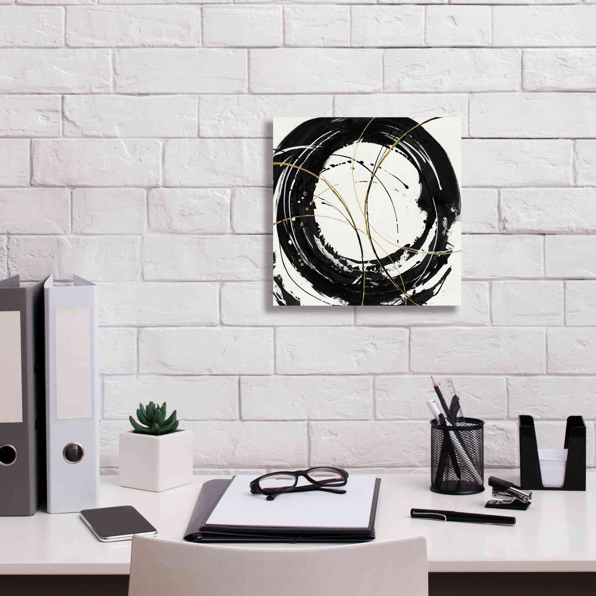 'Circular Web' by Chris Paschke, Canvas Wall Art,12 x 12