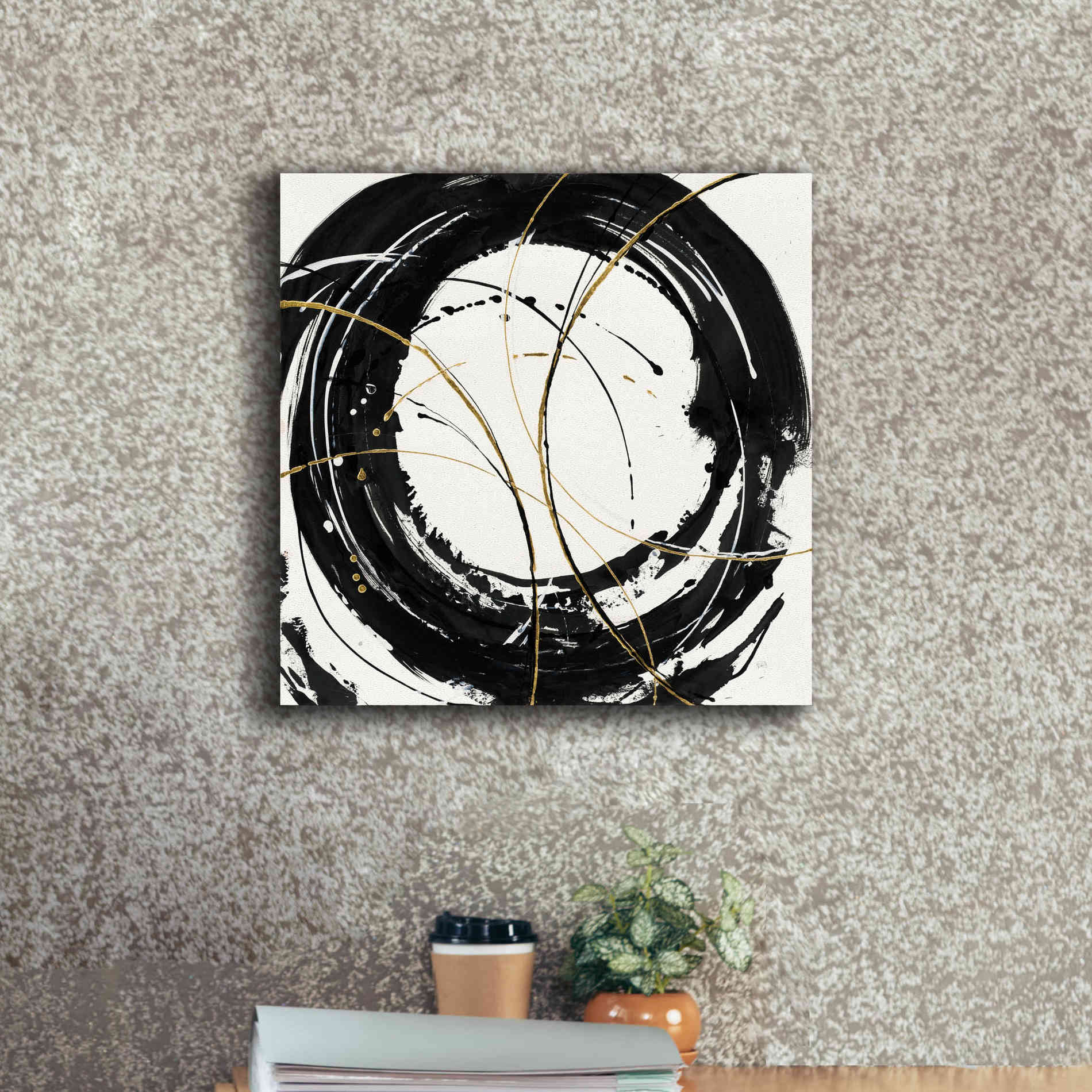 'Circular Web' by Chris Paschke, Canvas Wall Art,18 x 18