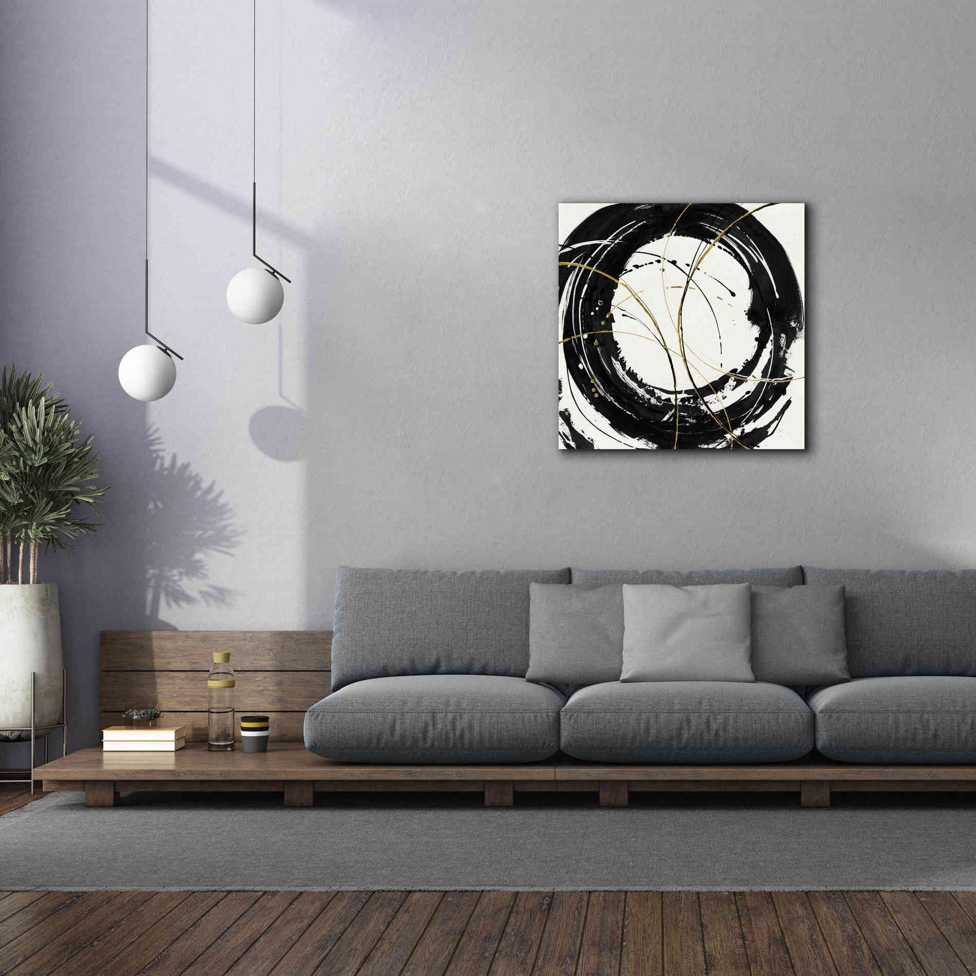 'Circular Web' by Chris Paschke, Canvas Wall Art,37 x 37