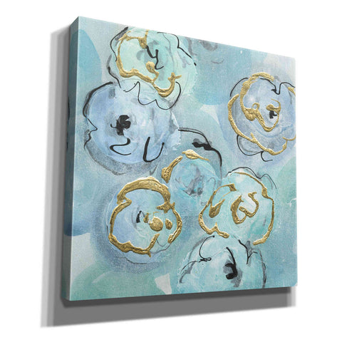 Image of 'Gold Edged Teal I' by Chris Paschke, Canvas Wall Art