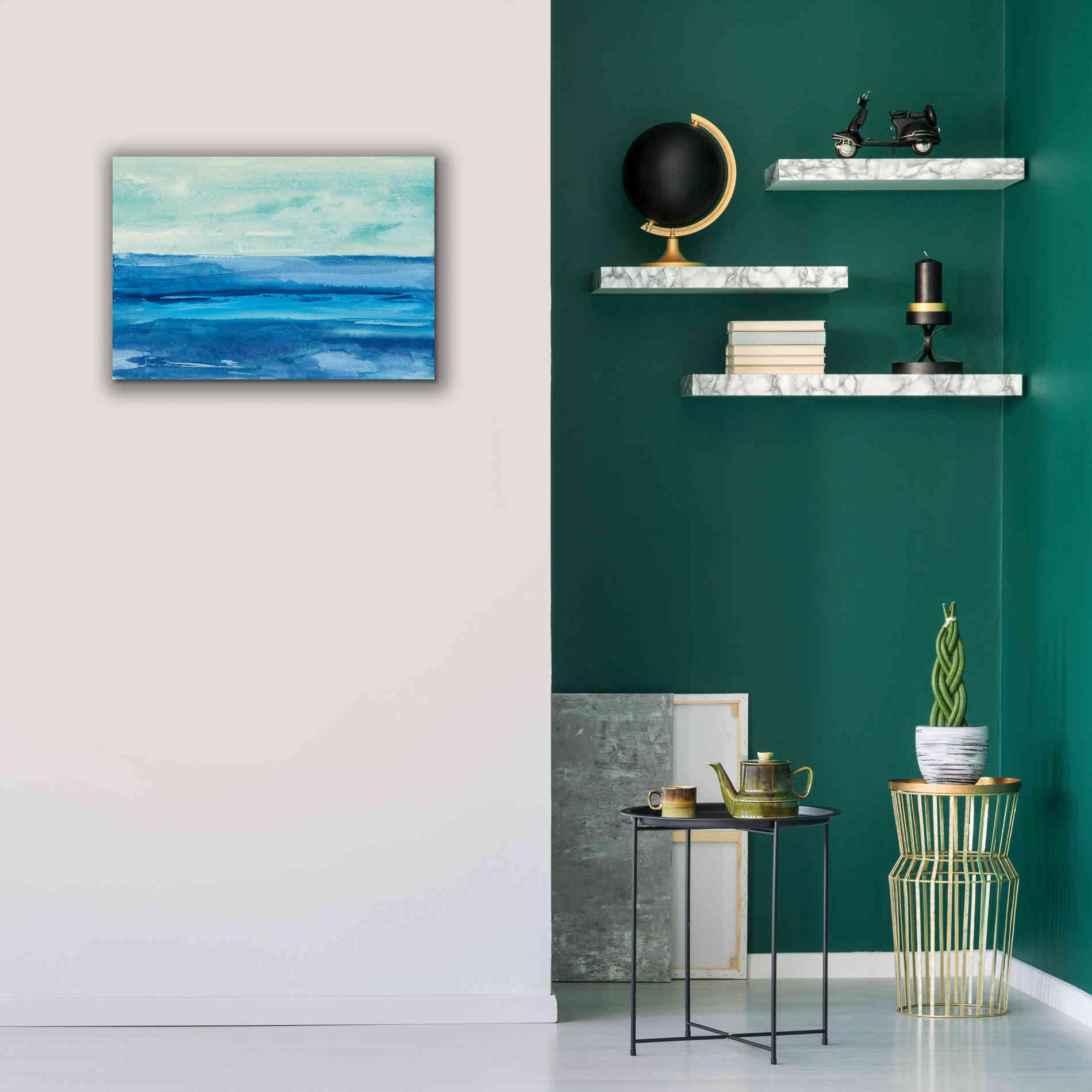 'Out to Sea' by Chris Paschke, Canvas Wall Art,26 x 18