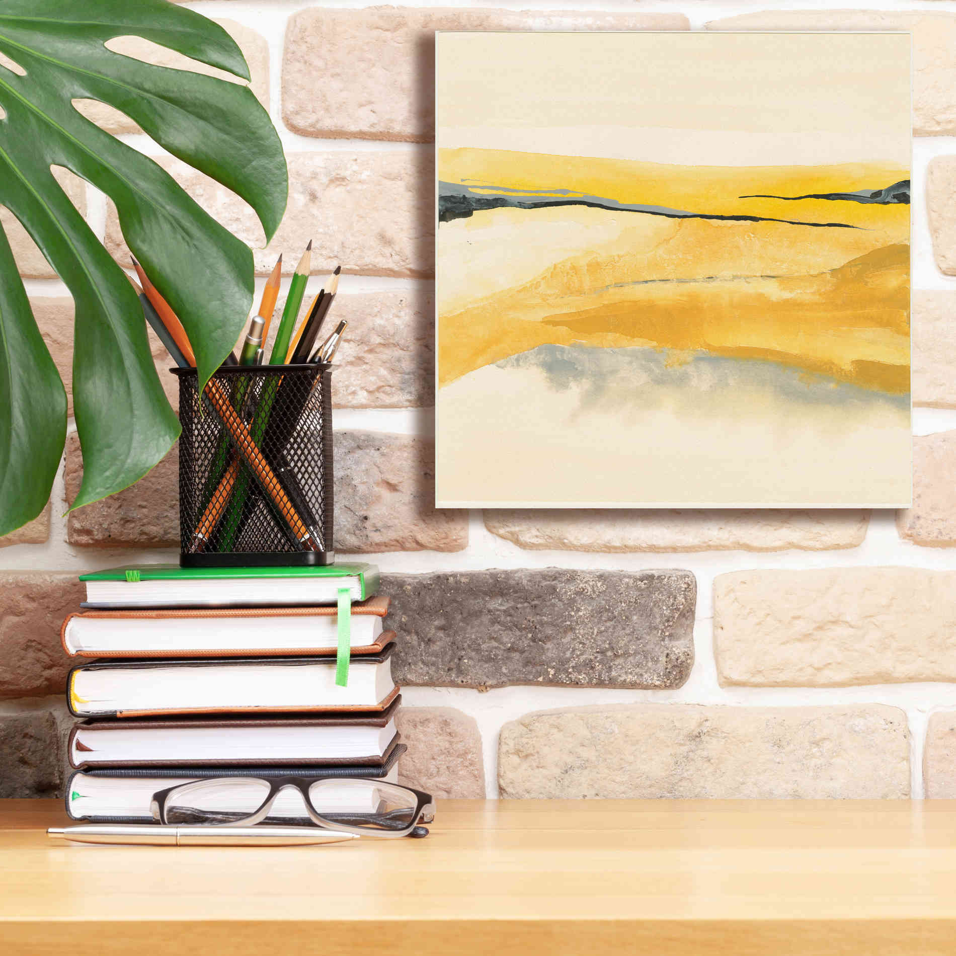 'Mist and Gold I' by Chris Paschke, Canvas Wall Art,12 x 12