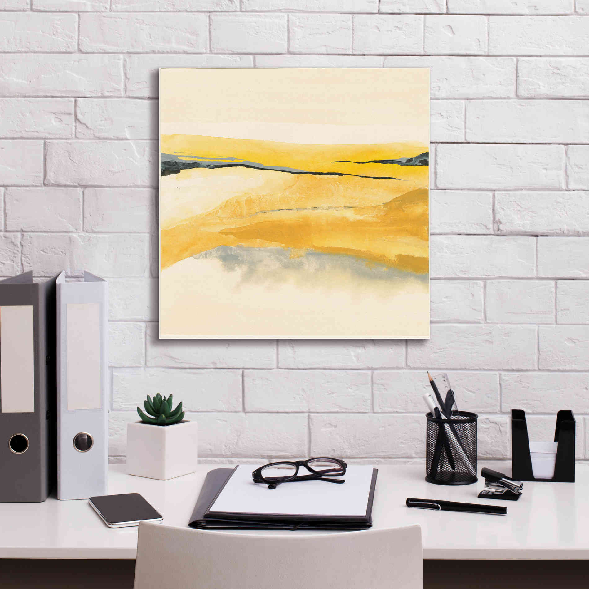 'Mist and Gold I' by Chris Paschke, Canvas Wall Art,18 x 18