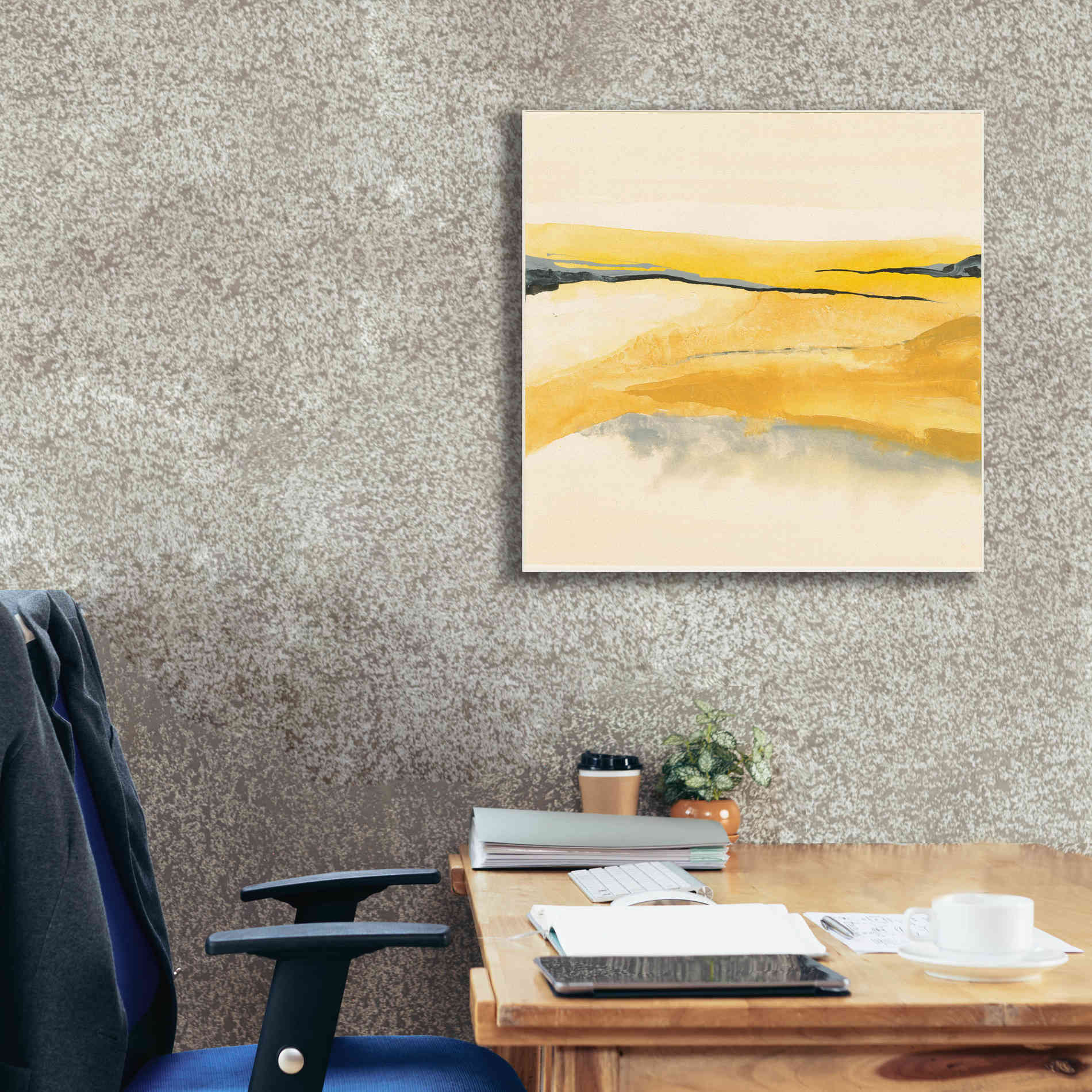 'Mist and Gold I' by Chris Paschke, Canvas Wall Art,26 x 26