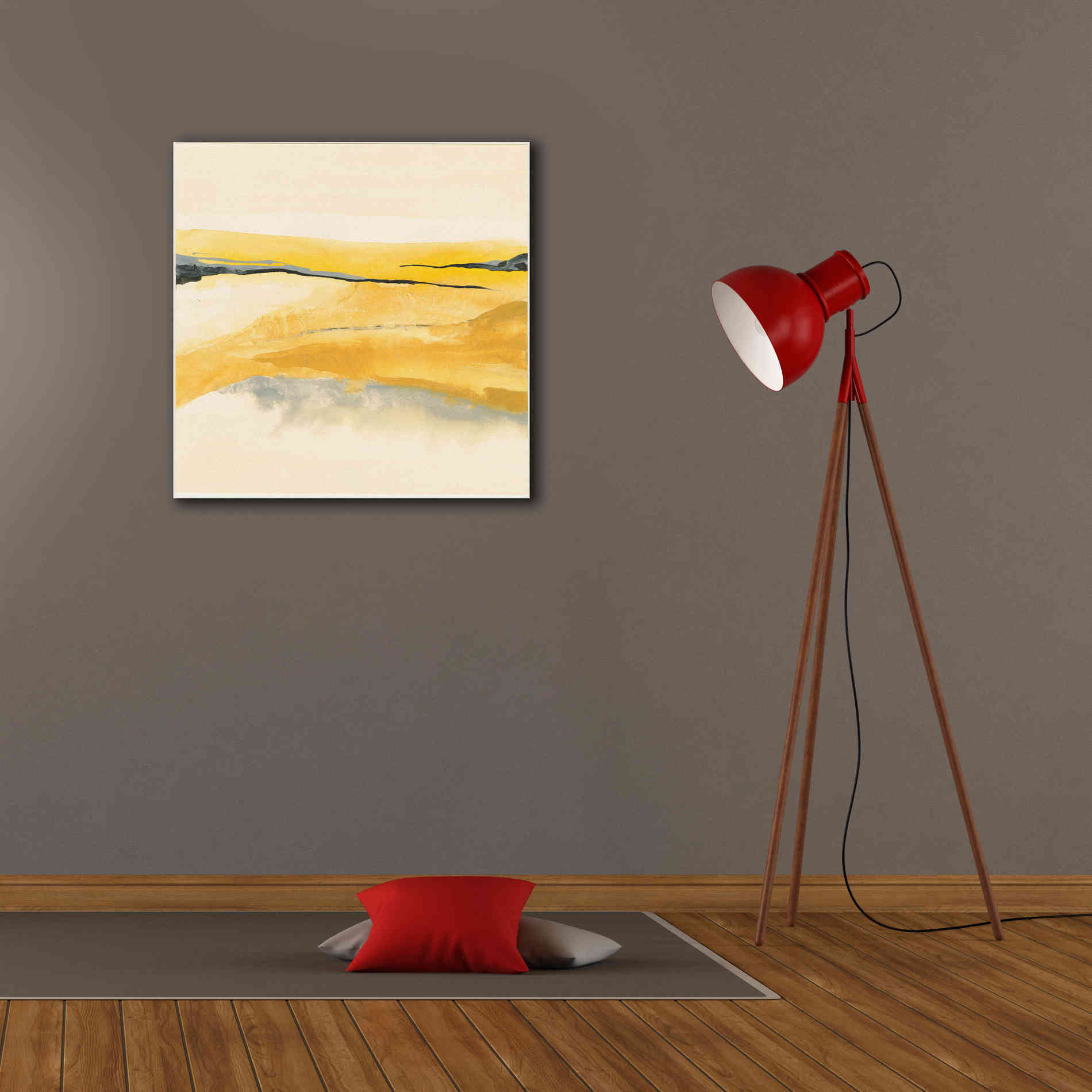 'Mist and Gold I' by Chris Paschke, Canvas Wall Art,26 x 26