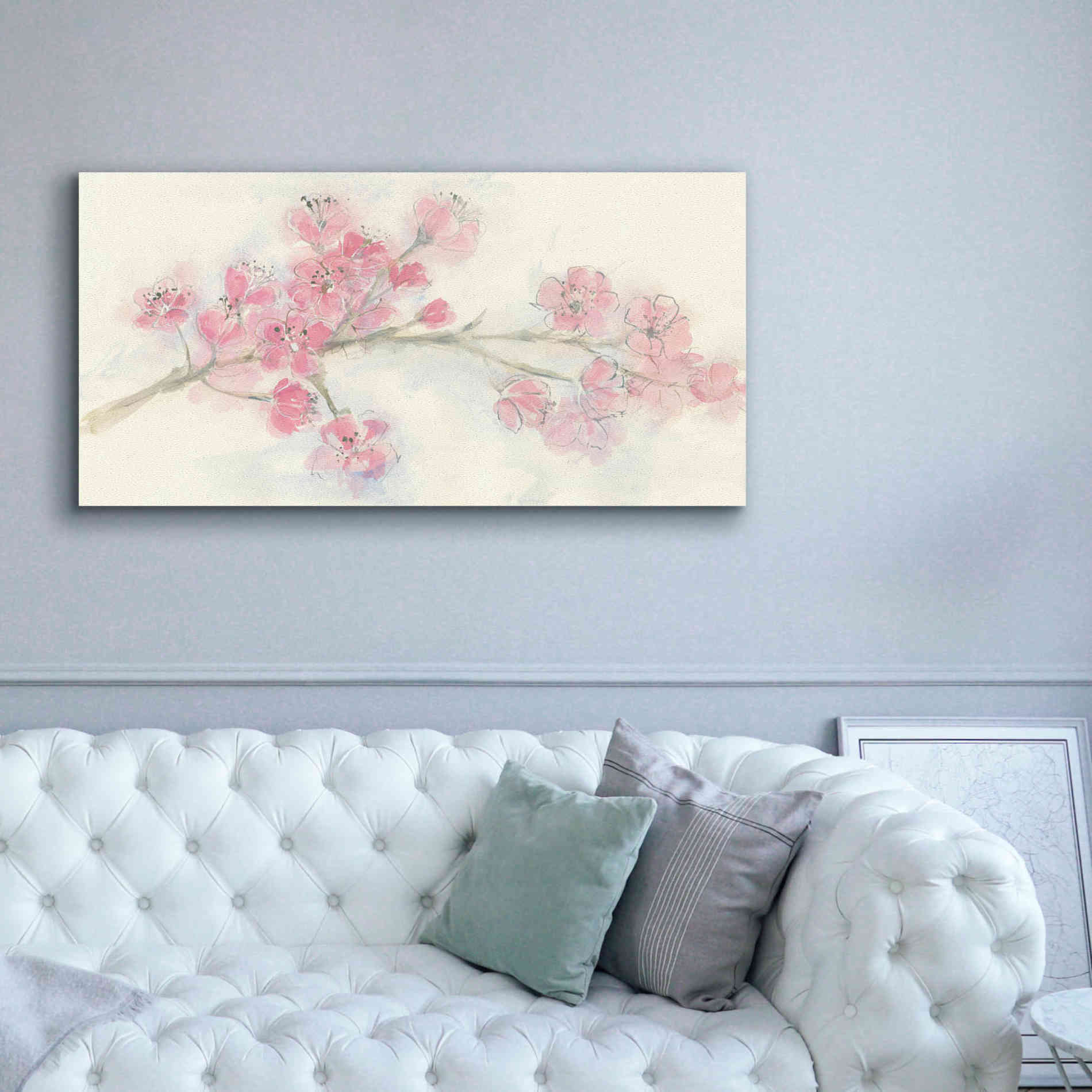 'Cherry Blossom I' by Chris Paschke, Canvas Wall Art,60 x 30