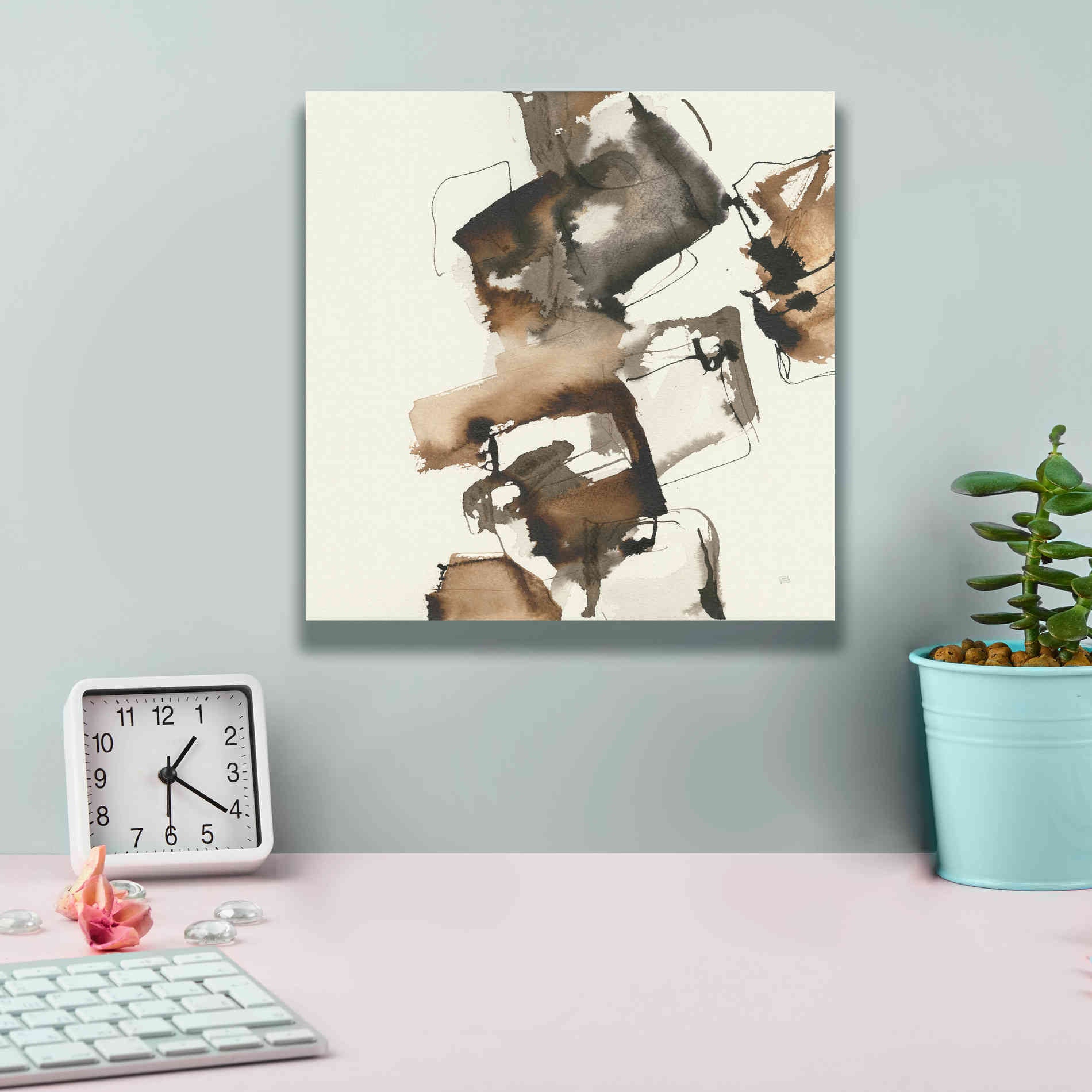 'Stacked I' by Chris Paschke, Giclee Canvas Wall Art,12 x 12