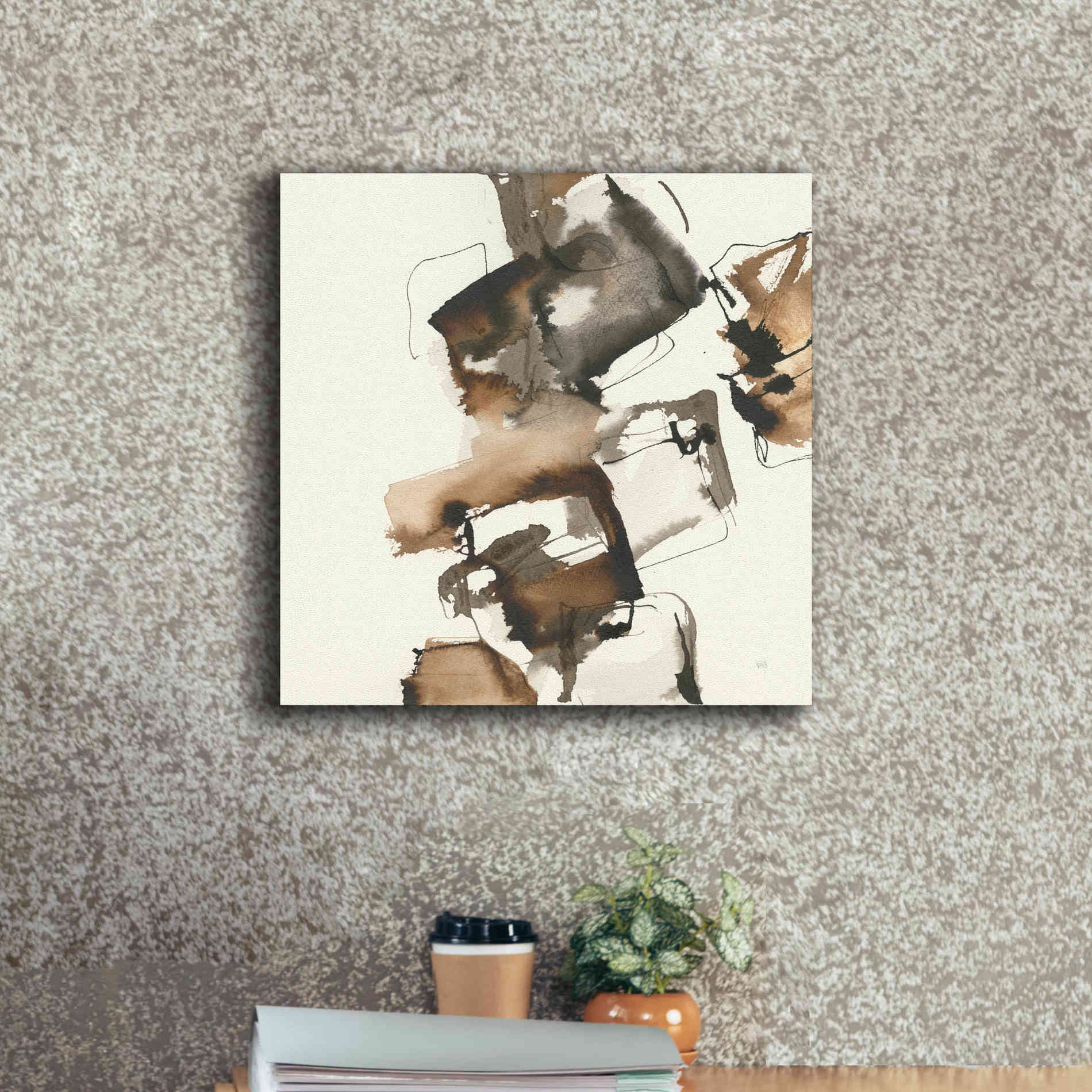 'Stacked I' by Chris Paschke, Giclee Canvas Wall Art,18 x 18