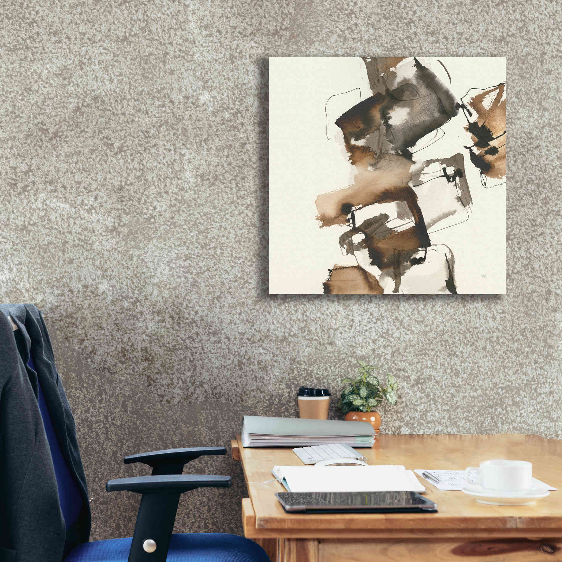 'Stacked I' by Chris Paschke, Giclee Canvas Wall Art,26 x 26