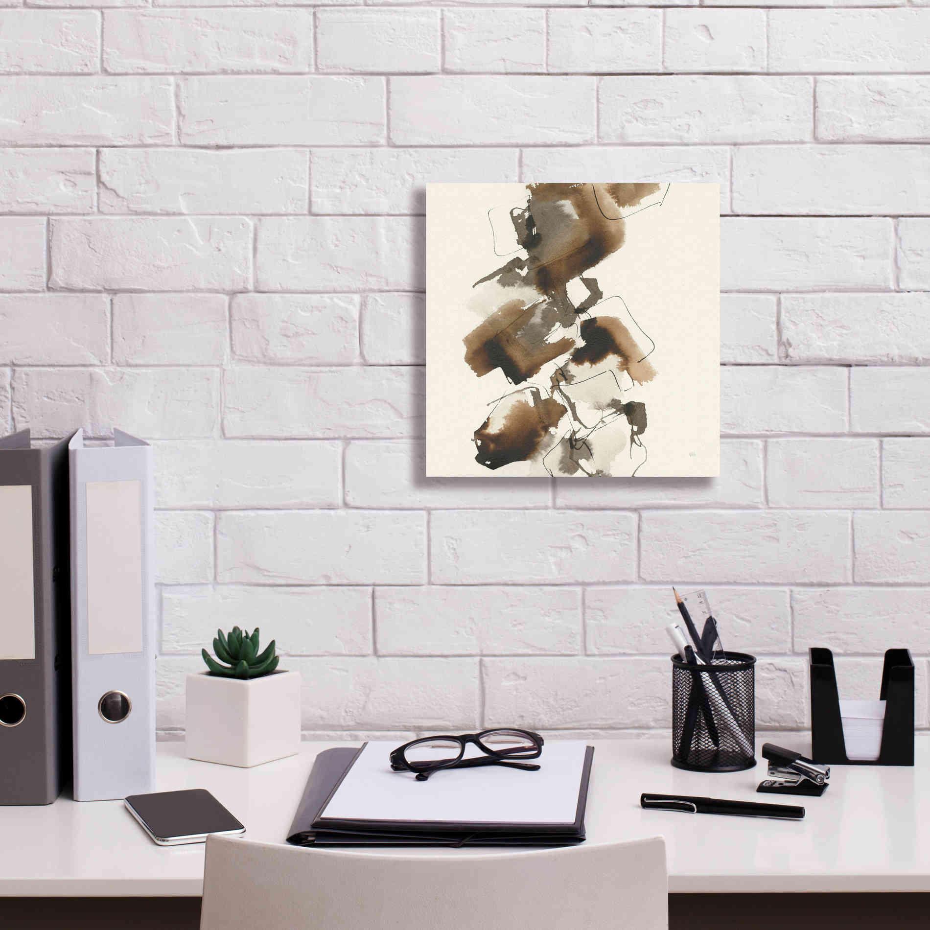 'Stacked II' by Chris Paschke, Giclee Canvas Wall Art,12 x 12