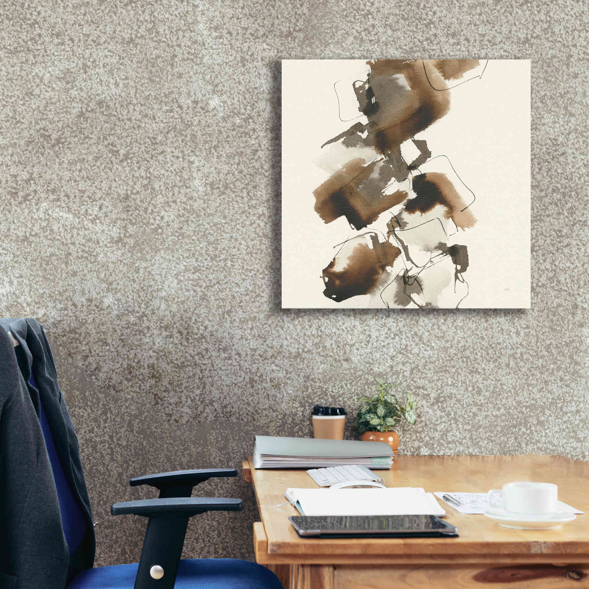 'Stacked II' by Chris Paschke, Giclee Canvas Wall Art,26 x 26