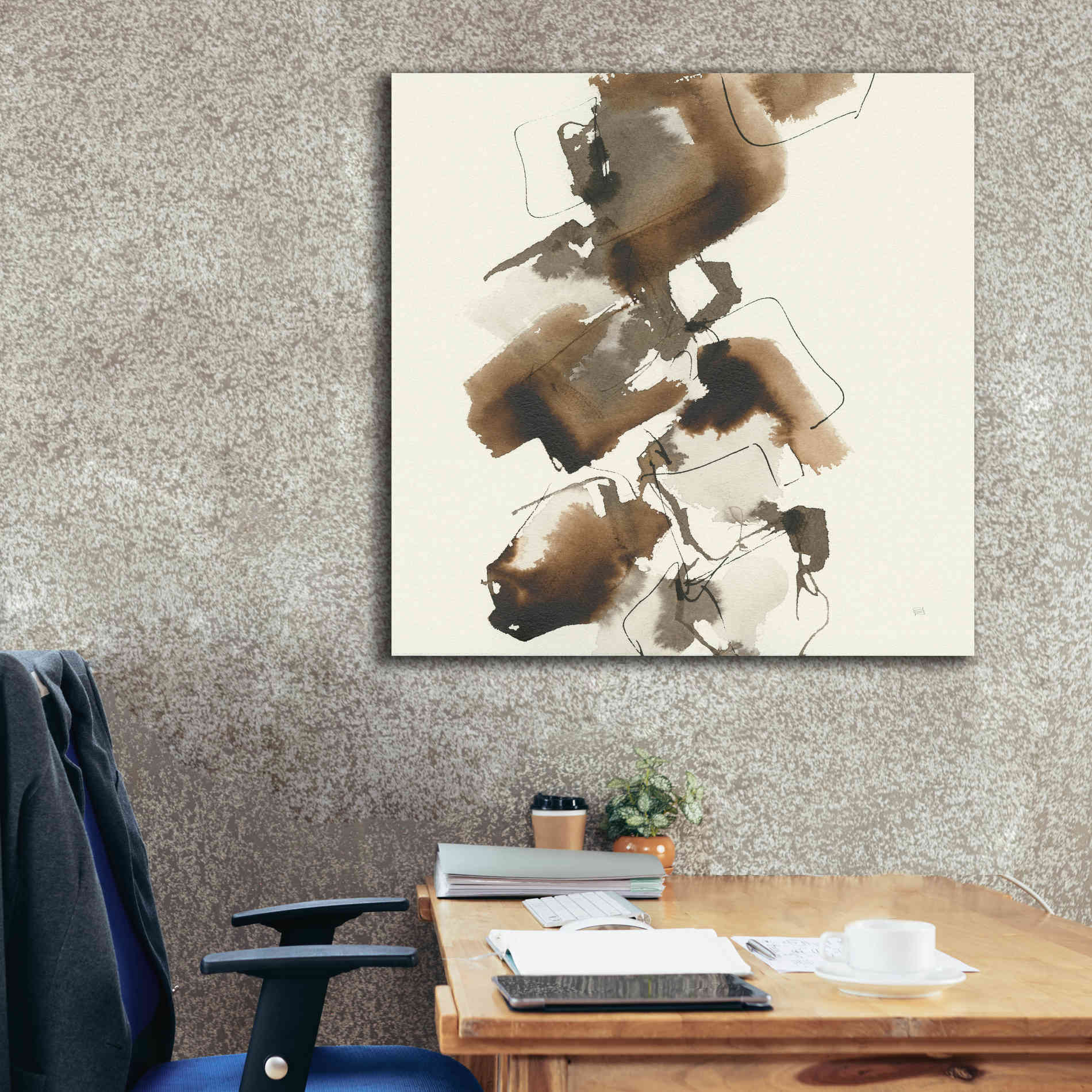 'Stacked II' by Chris Paschke, Giclee Canvas Wall Art,37 x 37