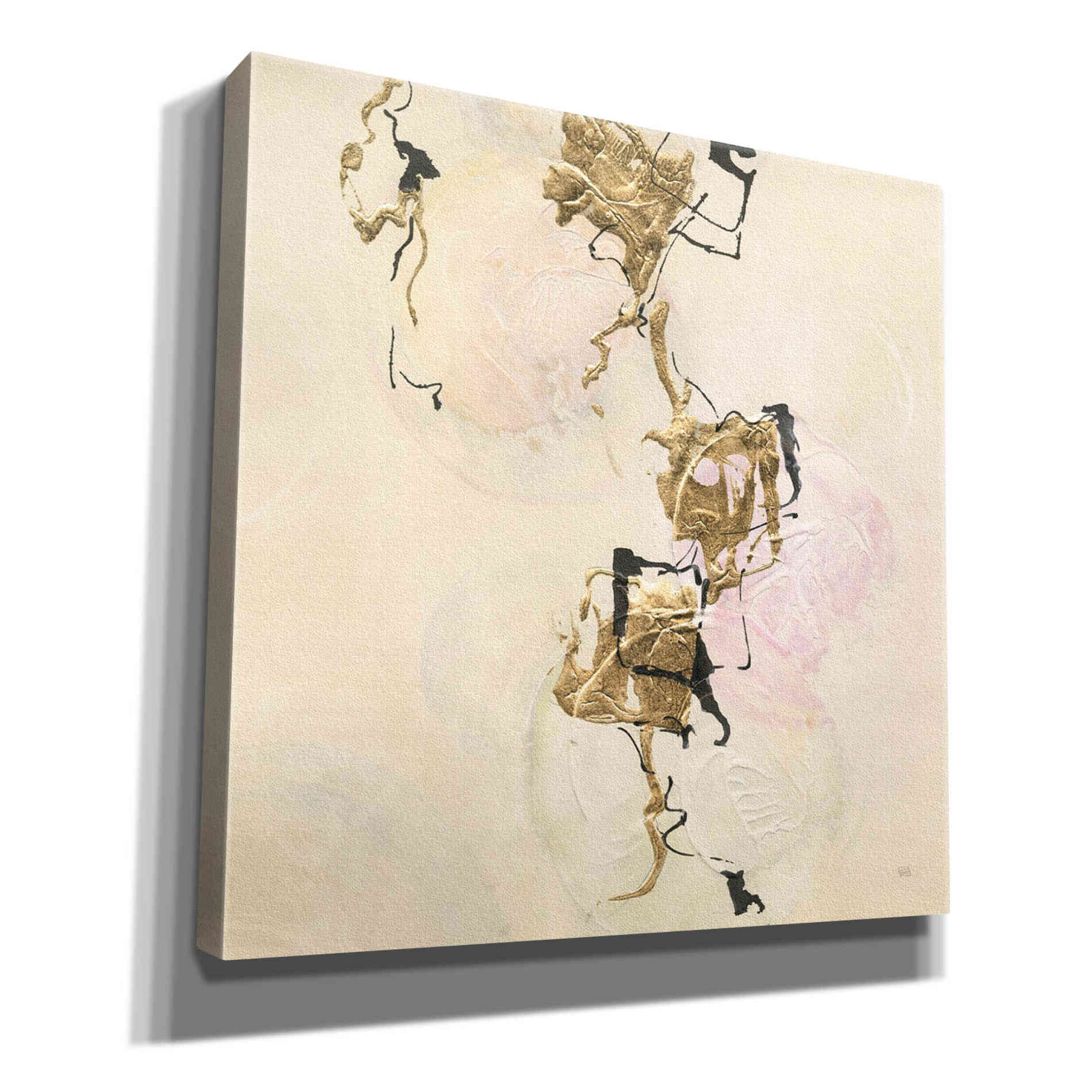 'Gold Blocks On Pastel II' by Chris Paschke, Giclee Canvas Wall Art