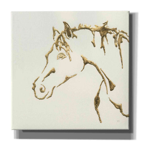 Image of 'Gilded Cowpony' by Chris Paschke, Giclee Canvas Wall Art