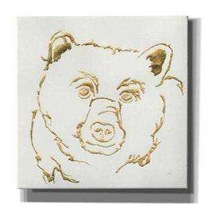 'Gilded Black Bear' by Chris Paschke, Giclee Canvas Wall Art