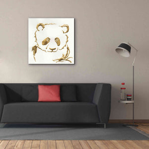 'Gilded Panda' by Chris Paschke, Giclee Canvas Wall Art,37 x 37