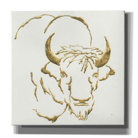 Image of 'Gilded Bison' by Chris Paschke, Giclee Canvas Wall Art