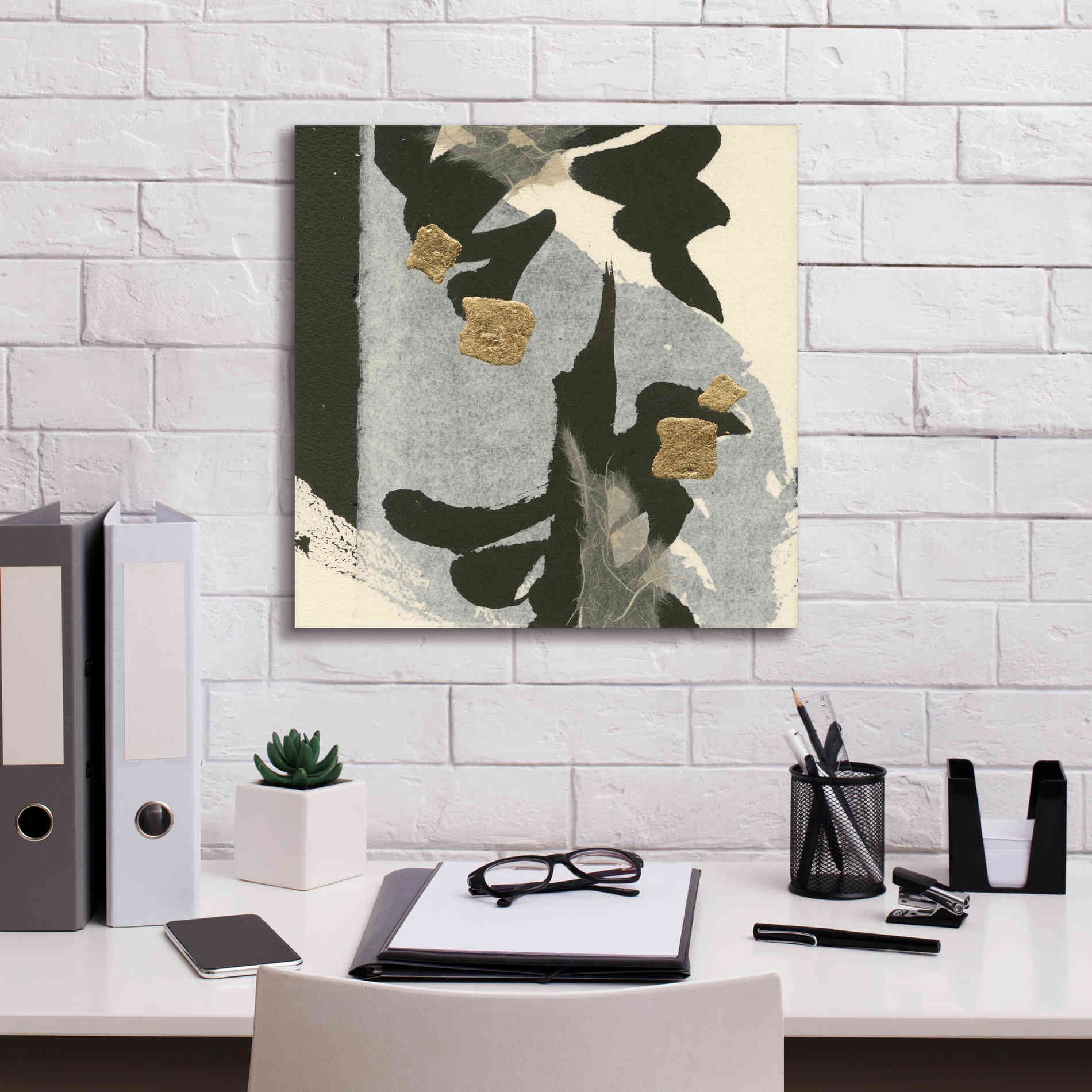 'Collage VII' by Chris Paschke, Giclee Canvas Wall Art,18 x 18