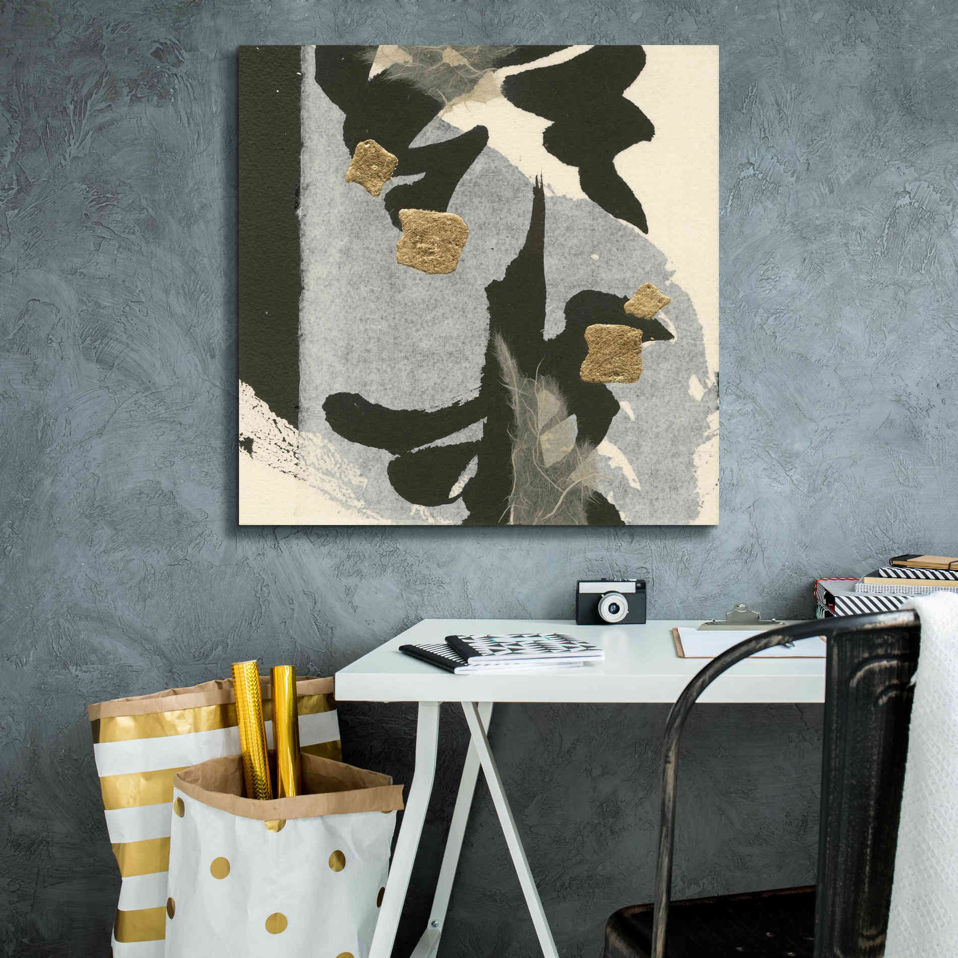 'Collage VII' by Chris Paschke, Giclee Canvas Wall Art,26 x 26