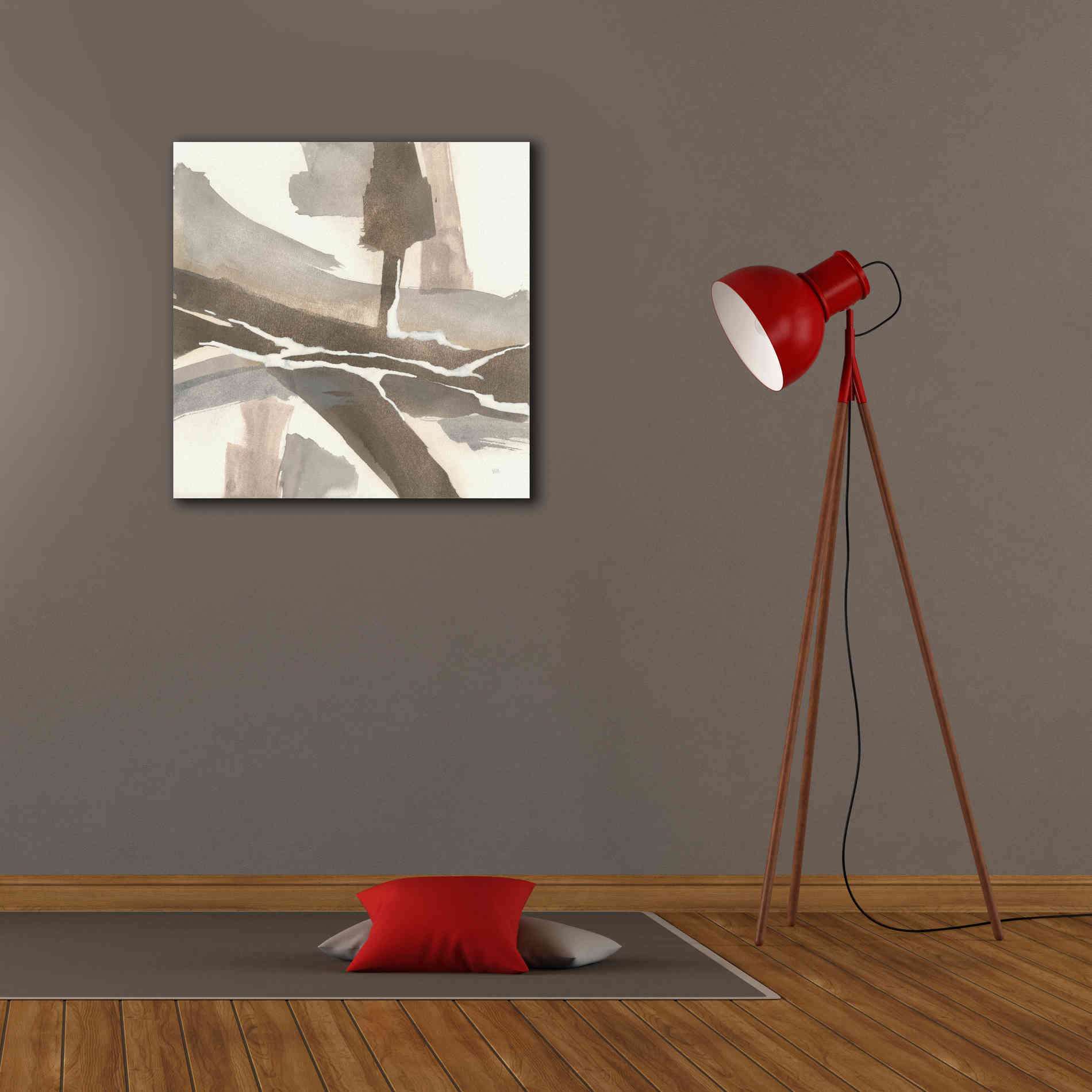 'White And Placid I' by Chris Paschke, Giclee Canvas Wall Art,26 x 26