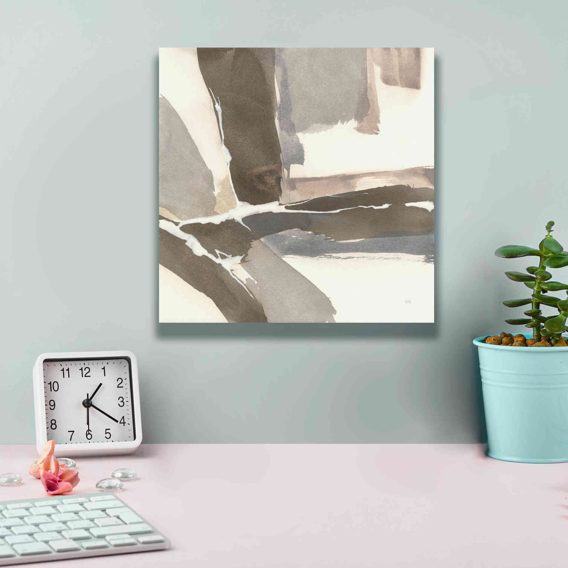 'White And Placid II' by Chris Paschke, Giclee Canvas Wall Art,12 x 12