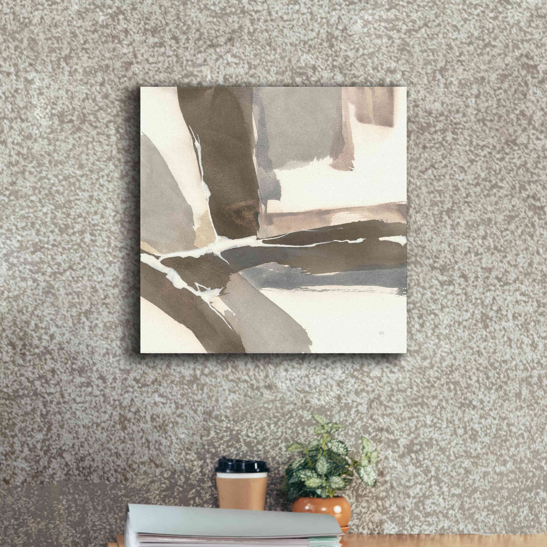 'White And Placid II' by Chris Paschke, Giclee Canvas Wall Art,18 x 18